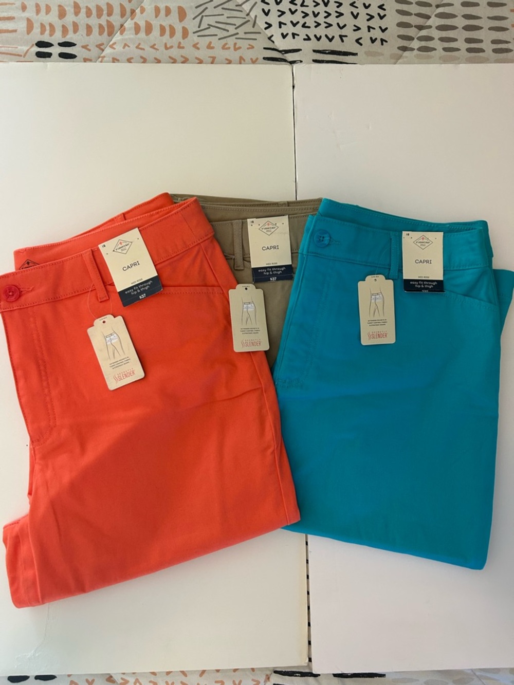 St. John's Bay Capri Pants-3pair